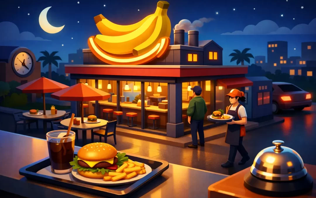 Does Banana Factory PV Serve Food Late?